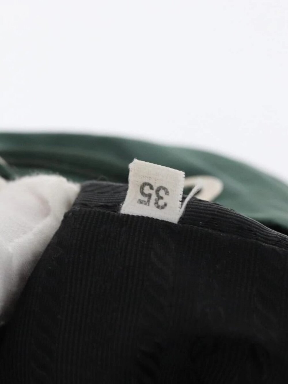 PRADA Backpack Nylon Green Silver Auth ki6395 - Picture 12 of 15